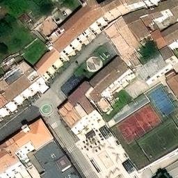Volleyball Court near Piedimonte Matese — aerial view