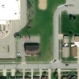 Sand Volleyball Court in Seven Hills, OH — aerial view