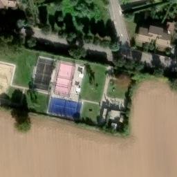Sand Volleyball Court — aerial view
