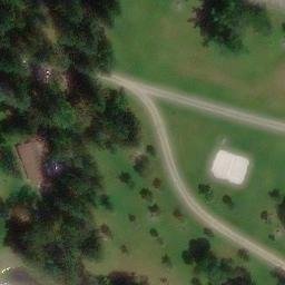 Sand Volleyball Court in Palmyra Township, PA — aerial view