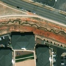 Laramie Beach Volleyball Court #2 — aerial view