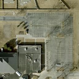 Sand Volleyball Court in Omaha, NE — aerial view