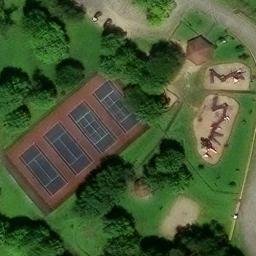 Plains Beach Volleyball Court — aerial view