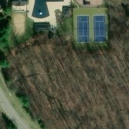 Strongsville Beach Volleyball Court #1 — aerial view
