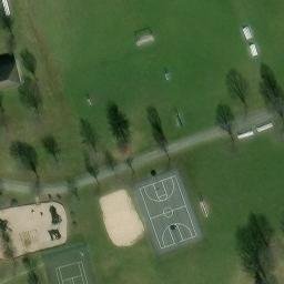 Sand Volleyball Court in Loyalsock Township, PA — aerial view