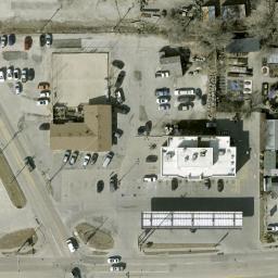 Sand Volleyball Court in Omaha, NE — aerial view