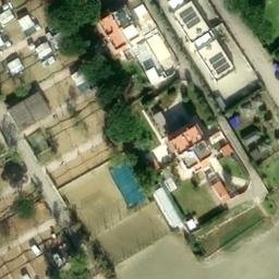 Sand Volleyball Court — aerial view