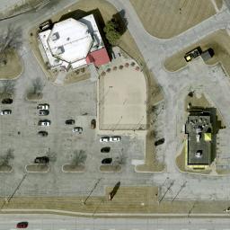 Omaha Beach Volleyball Court #9 — aerial view