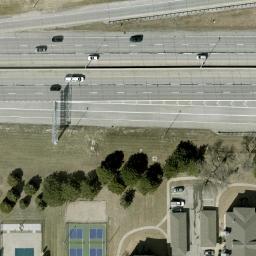 Omaha Beach Volleyball Court #7 — aerial view