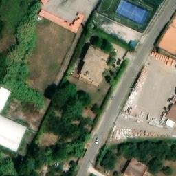 Volleyball Court near Formia — aerial view