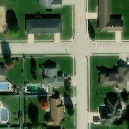 Manteno Beach Volleyball Court #1 — aerial view