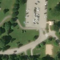 Hudson Beach Volleyball Court #2 — aerial view
