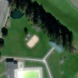 Brockway Beach Volleyball Court — aerial view