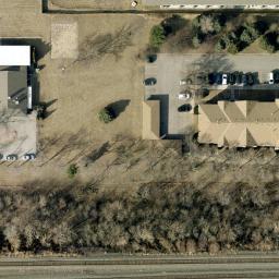 Council Bluffs Beach Volleyball Court #1 — aerial view