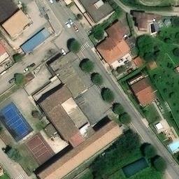 Volleyball Court near Teano — aerial view