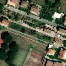Volleyball Court near Minturno — aerial view