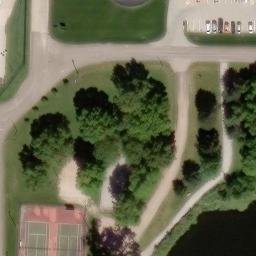 David City Beach Volleyball Court — aerial view