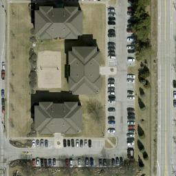 Omaha Beach Volleyball Court #3 — aerial view