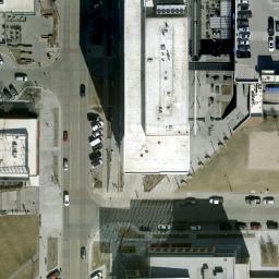 Sand Volleyball Court in Omaha, NE — aerial view