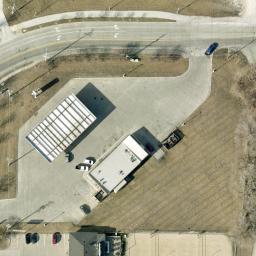 Sand Volleyball Court in Council Bluffs, IA — aerial view