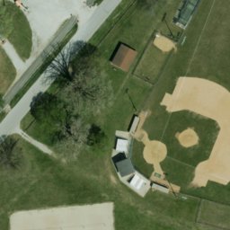 Marshall County Beach Volleyball Court #4 — aerial view