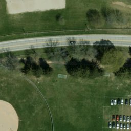 Marshall County Beach Volleyball Court #3 — aerial view