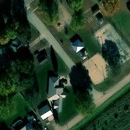 Clarks Beach Volleyball Court — aerial view