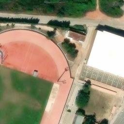 Sand Volleyball Court — aerial view