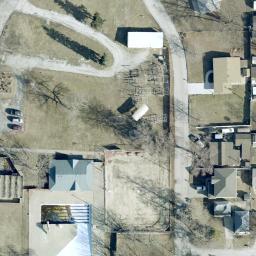 Sand Volleyball Court in Council Bluffs, IA — aerial view