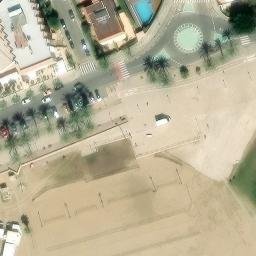 Sand Volleyball Court — aerial view