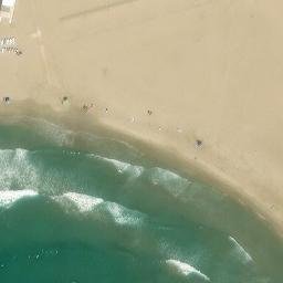 Sand Volleyball Court — aerial view
