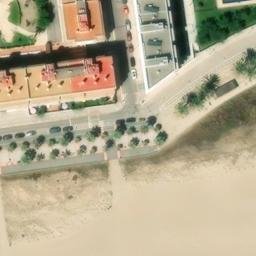 Sand Volleyball Court — aerial view