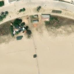 Sand Volleyball Court — aerial view