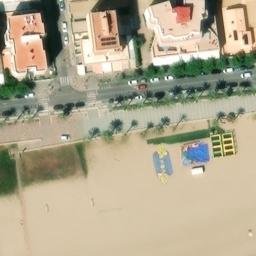Sand Volleyball Court — aerial view