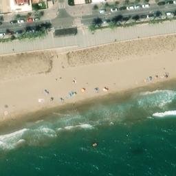 Sand Volleyball Court — aerial view