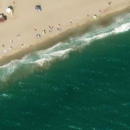 Sand Volleyball Court — aerial view
