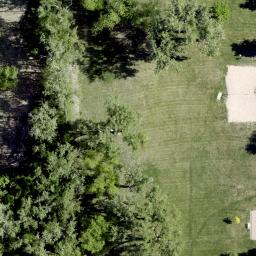 Bellevue Beach Volleyball Court #1 — aerial view