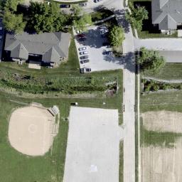 Volleyball Court, La Vista, NE — aerial view