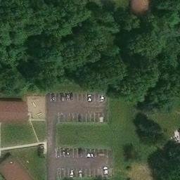 Sand Volleyball Court, Stow, OH — aerial view