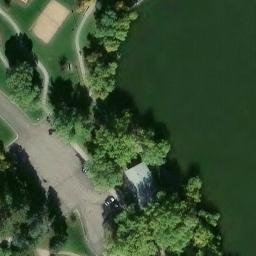 Sand Volleyball Court, Cheyenne, WY — aerial view