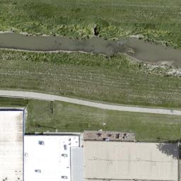 Sand Volleyball Court, Papillion, NE — aerial view