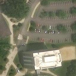 Sand Volleyball Court, Kent, OH — aerial view