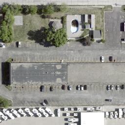 Volleyball Court, Bellevue, NE — aerial view
