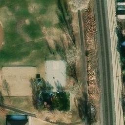 Volleyball Court, Clinton, UT — aerial view