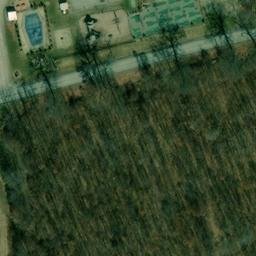 Sand Volleyball Court, PA — aerial view