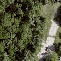 Volleyball Court, NE — aerial view