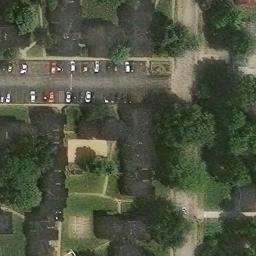 Sand Volleyball Court, Kent, OH — aerial view