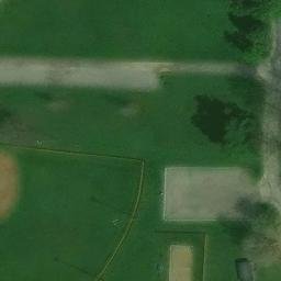Sand Volleyball Court, Hubbard, OH — aerial view