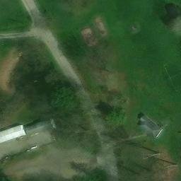 Grass Volleyball Court, OH — aerial view