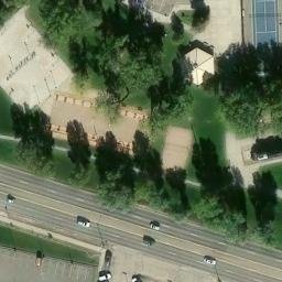Volleyball Court, Cheyenne, WY — aerial view